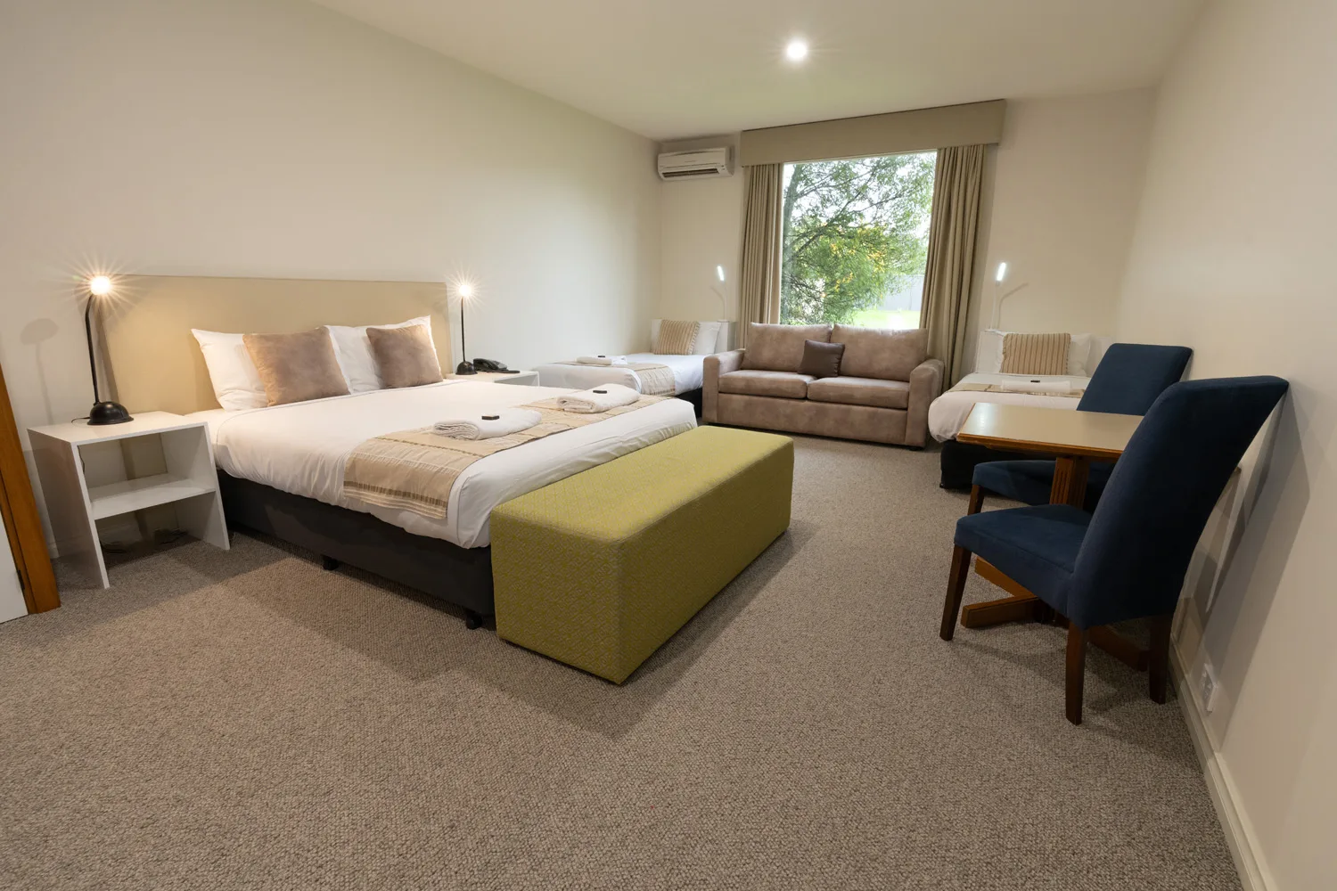 Wheelchair-accessible family accommodation on the ground floor at Sovereign Park Motor Inn in Ballarat.